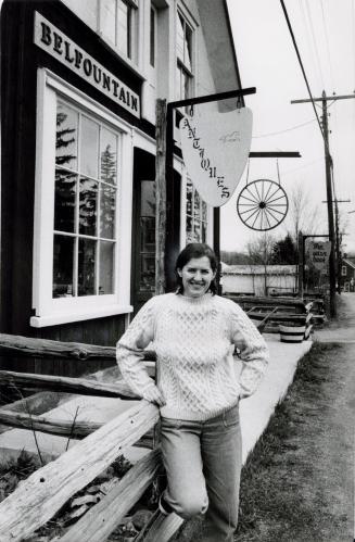 Beverley Picken of Belfountain Antiques. Belfountain, Ontario