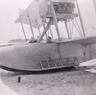 Flying Boat, at Curtiss Aviation School, Hanlan's Point? Toronto, Ont.
