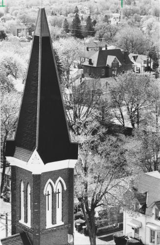View of Trinity United Church, Bowmanville, Ontario