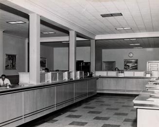 Interior of [Canadian] Bank of Commerce. Bradford, Ontario