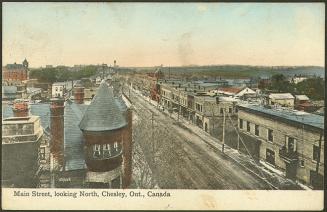 Main Street, looking North, Chesley, Ontario, Canada