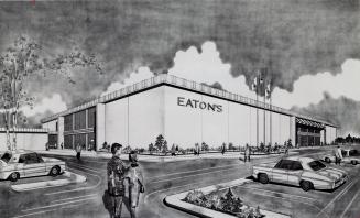 Rendering of the T. Eaton Company's proposed store. Bramalea, Ontario