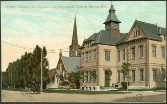 Central School, Trinity and Congregational Church, Barrie, Ontario