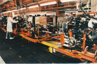 Assembly line Chrysler Plant. Bramalea, Ontario