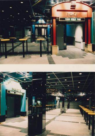 Interior of the Famous Players Gateway Six Cinemas. Brampton, Ontario