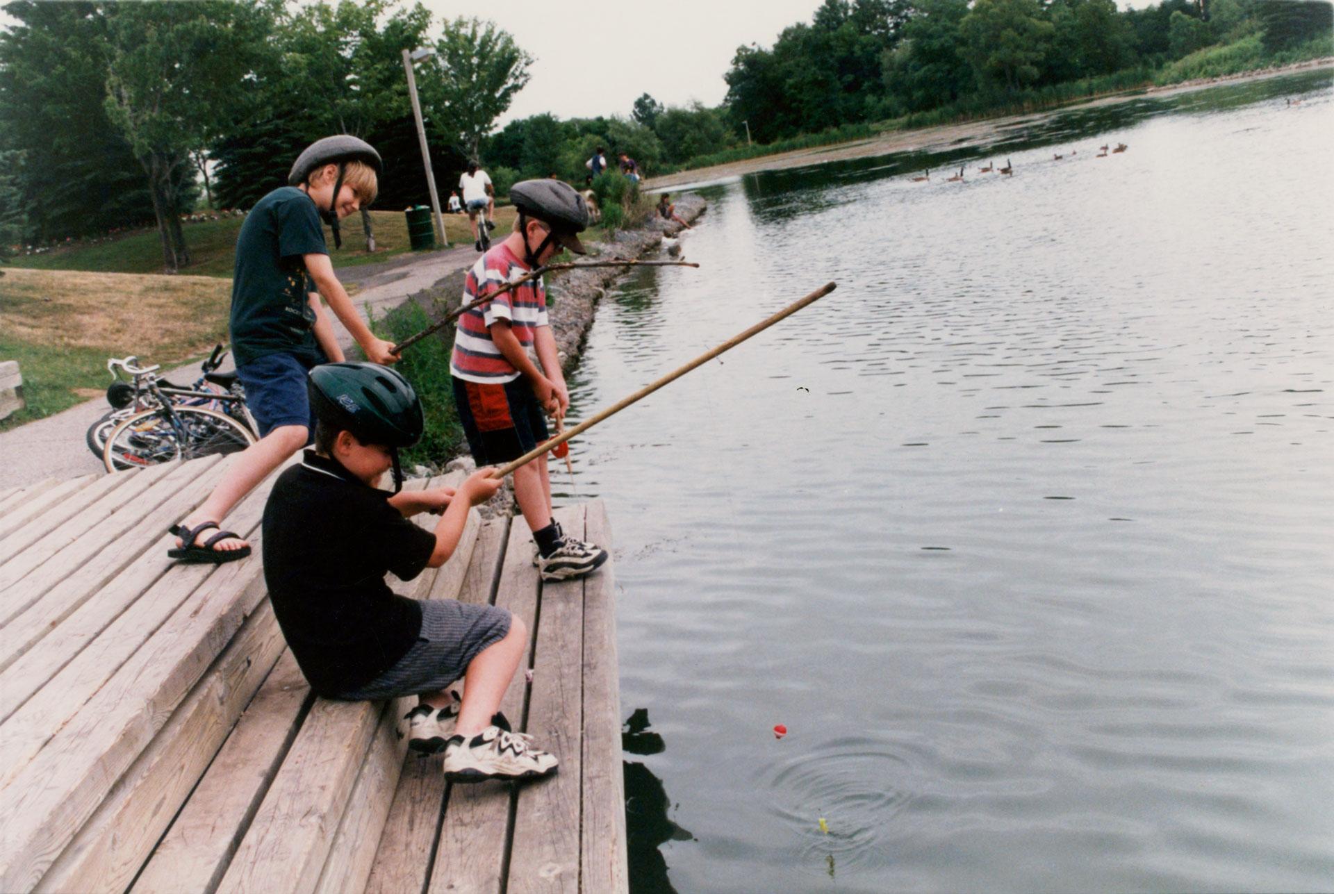 Fishing at Loafers Lake. Brampton, Ontario – All Items – Digital Archive : Public Library