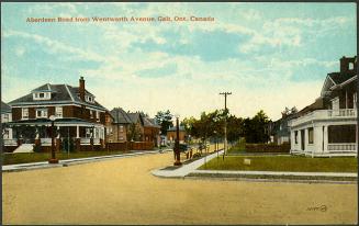 Aberdeen Road from Wentworth Avenue, Galt, Ontario, Canada