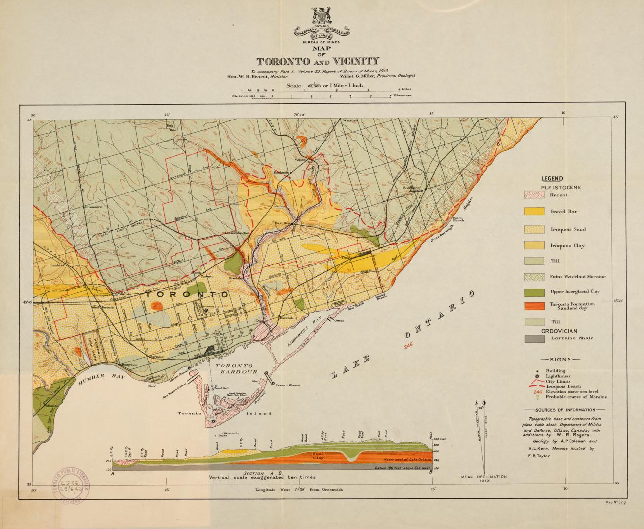 Map of Toronto and vicinity