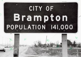 City sign. Brampton, Ontario
