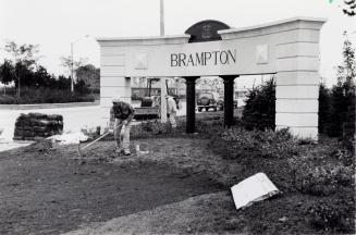 Entrance gateway. Brampton, Ontario