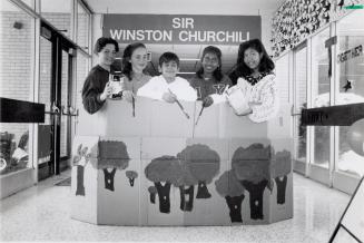 Students of Sir Winston Churchill Public School. Brampton, Ontario