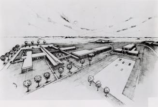 Rendering of the Vanier Centre for Women. Milton, Ontario