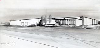 Rendering of new packaging plant built by Cryovac, a division of W.R. Grace and Co. of Canada Ltd. Brantford, Ontario