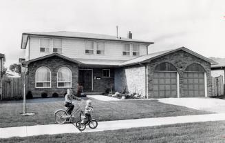 Split-level design model house. Bronte, Ontario