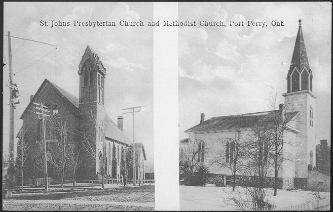 St. Johns Presbyterian Church and Methodist Church, Port Perry, Ontario