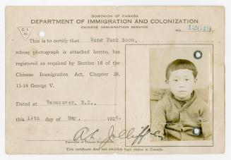 C.I. 45 certificate of Wong Tuck Soon [Robert Shun Wong]