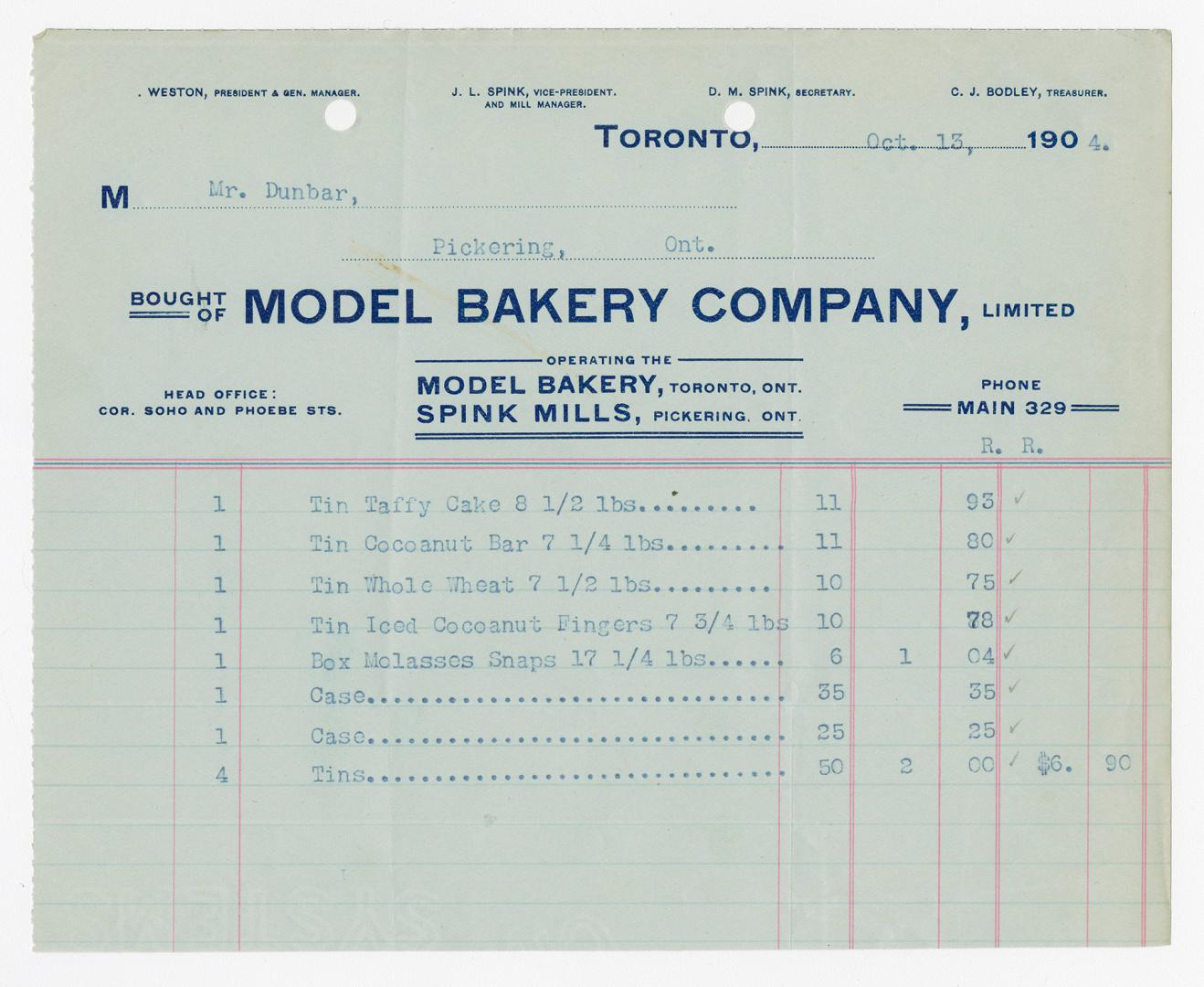 Model Bakery Company