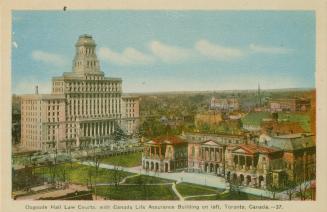 Osgoode Hall Law Courts, with Canada Assurance Building on left, Toronto, Canada. - 37.