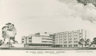 Rendering of the new Joseph Brant Memorial Hospital. Burlington, Ontario