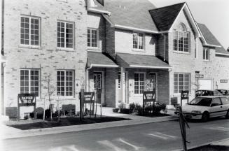 Model homes in Arbor Lane Village. Burlington, Ontario