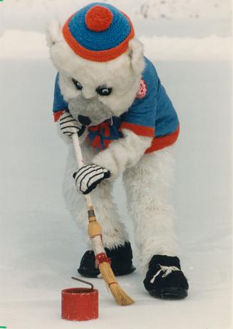 Bur Bear, mascot of the Burlington Family Winter Carnival. Burlington, Ontario