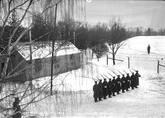Civic guard at reservoir during World War I