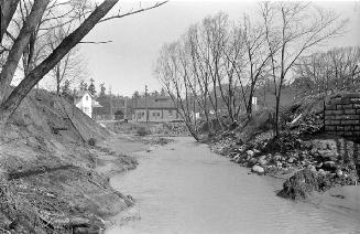 Don River looking north on west side of Yonge Street from McGlashan Road towards street-railroa…