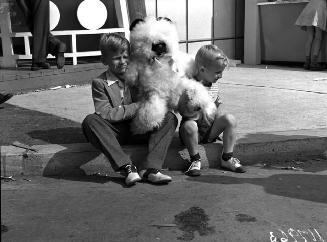 Children with prize, Canadian National Exhibition