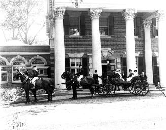 Lord and Lady Minto, going to the races from home of Sir Joseph Flavelle