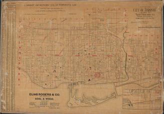 Map of the city of Toronto published by Might Directory Co. prepared in the office of John Galt, C. E. and M. E.