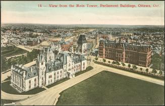 View from the Main Tower, Parliament Buildings, Ottawa, Ontario