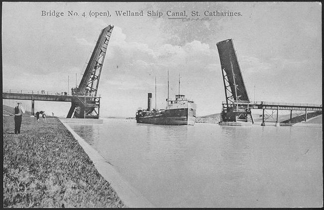 Bridge No. 4 (open), Welland Ship Canal, St. Catharines