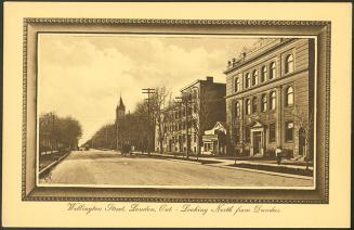 Wellington Street, London, Ontario - Looking North from Dundas