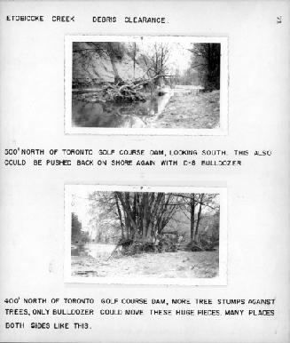 Etobicoke Creek, debris clearance, Hurricane Hazel