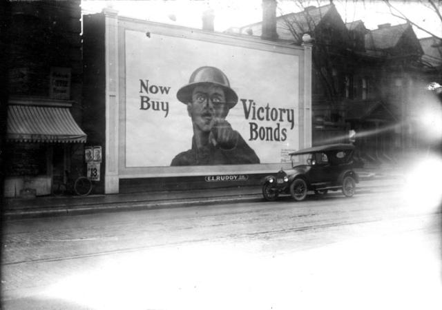 Victory bonds billboard