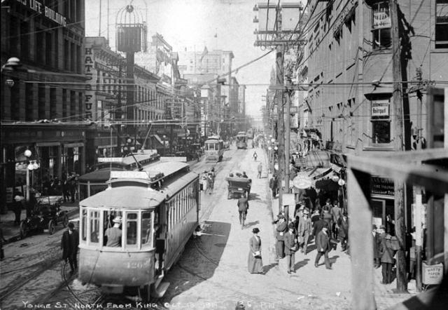 Yonge Street north from King Street