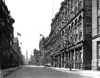 Looking north on Bay Street from south of 43 Bay Street