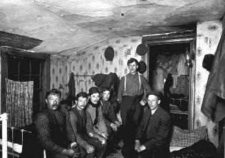 Slum interior, occupied