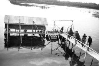 Floating dock at Moose Factory