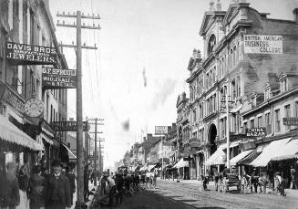Yonge Street, looking north from south of the Arcade building