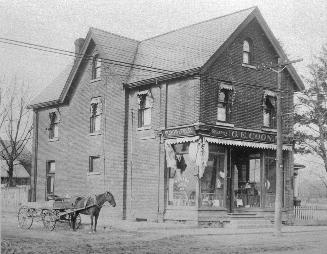Coon, George E., general store, Yonge Street, northwest corner of Eglinton Avenue West. Image s ...