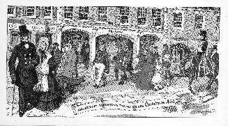 King St. West, Toronto, on the Day before Christmas, 1853