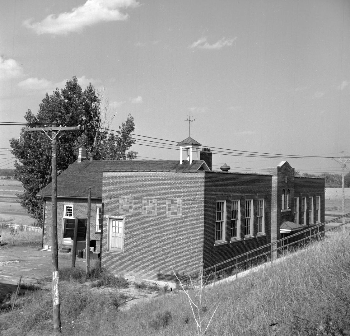 Eatonville Public School (opened 1870), Highway 427, northwest corner Bloor Street West