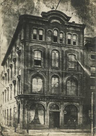 Jacques & Hay, cabinet makers, shop, King Street West, southwest corner Jordan St
