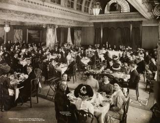 Historic photo from Tuesday, May 3, 1910 - King Edward Hotel ballroom -Toronto Press Club dinner for Sir Johnston Forbes-Robertson in St. Lawrence