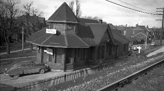 Riverdale Railway Station (C.N.R.), De Grassi St., east side, north of Queen Street East