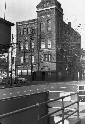 Historic photo from Wednesday, December 1, 1954 - Broadview Hotel, Queen St. E., n.w. corner Broadview Ave. Acc. S 2-2308B in Riverside-South Riverdale