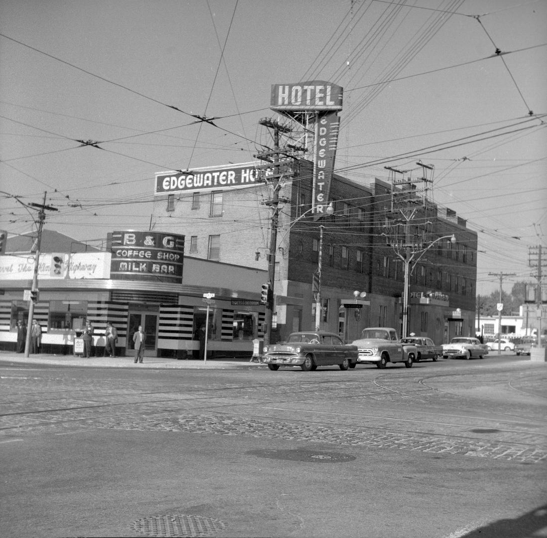 Edgewater Hotel, Roncesvalles Avenue, west side, north of The Queensway