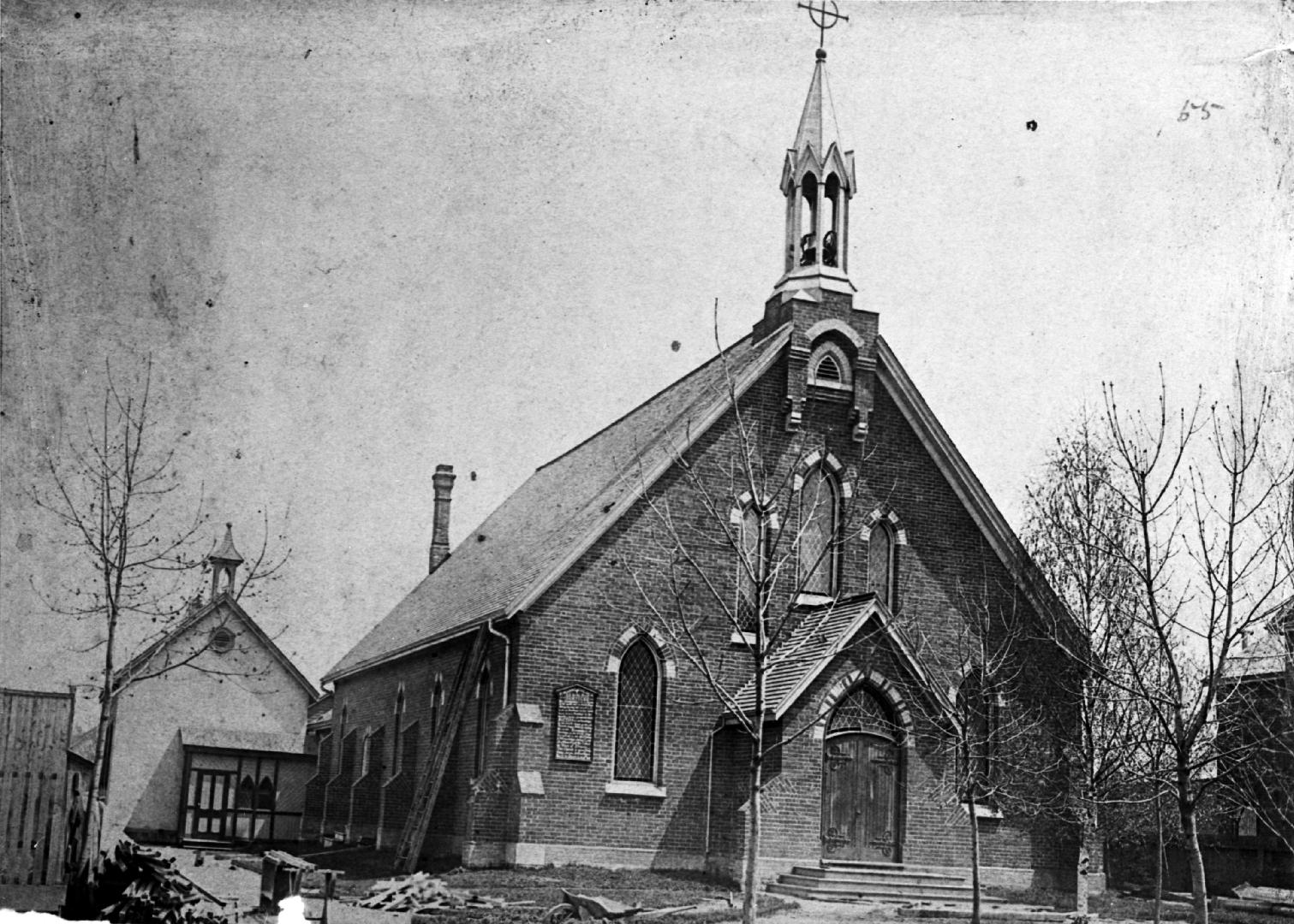 St. Mark's Anglican Church, Cowan Avenue, east side, south of Queen Street West