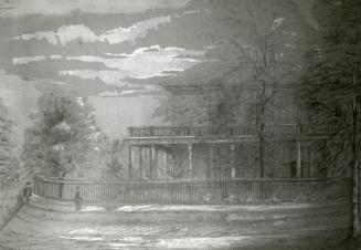 Macaulay, John Simcoe, 'Elmsley Villa', Bay Street, northwest corner Grosvenor Street; looking west